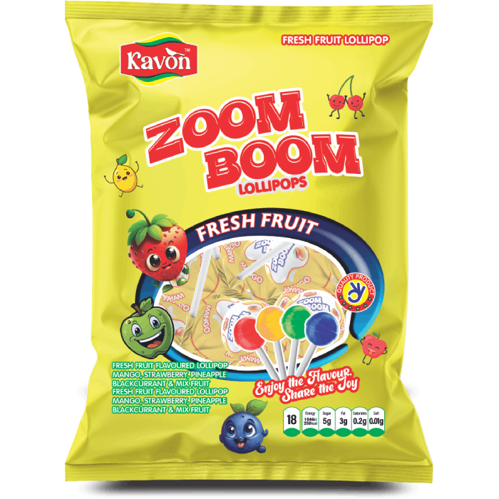 Zoom Boom Mango Lollipops